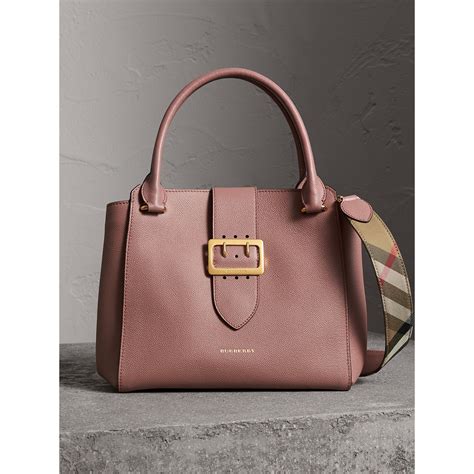 burberry elmstone leather tote|burberry buckle medium tote pink.